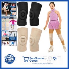 2 Pair Figure Skating Knee Pads Silicone Span...