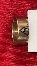 Virtus Junxit Mors Non Separabit 10KGold Scottish Masonic Ring 14th Deg Size 7.5