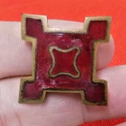 CIVIL WAR VETERANS 10th CORPS BADGE X CORPS UNION ARMY BRASS & ENAMEL T-BAR PIN