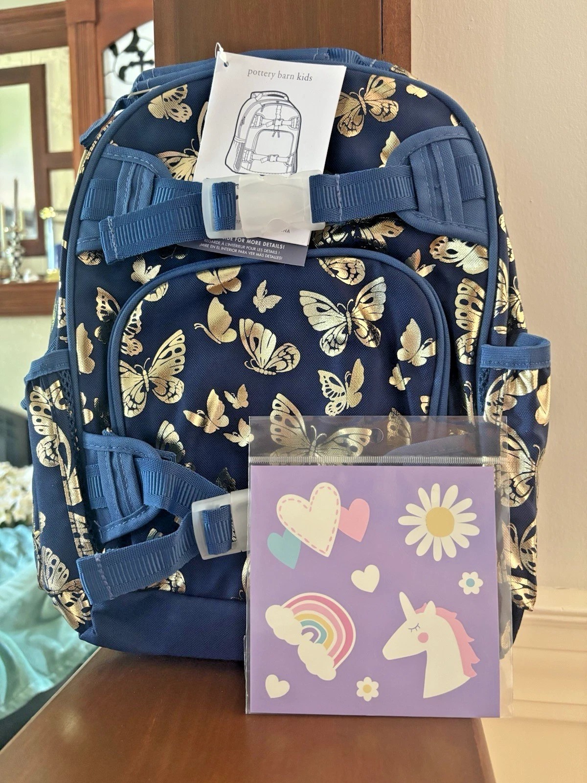 Glitter Bag Travel Gold Girl Flower Gift 🌈.