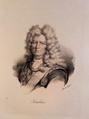 Lithographie von 1830. Sébastien Le Prestre de Vauban. Delpech (imp.):