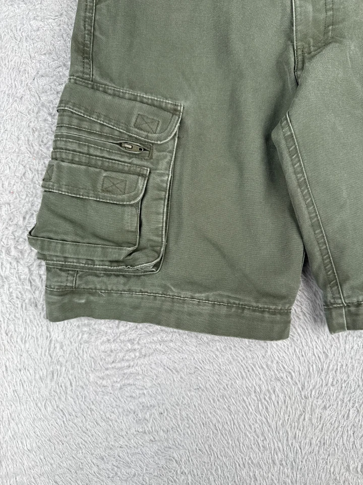 Boy Scouts Shorts Youth 12 Green Cotton Blend Convertible NO LEGS Cargo 25x10 - Image 3 of 4