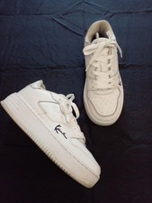Karl Kani Leather White Sneakers Athletic Shoes Size 37