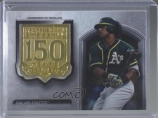 2019 Topps Update 150th Anniversary Manufactured Medallion Khris Davis 5l1