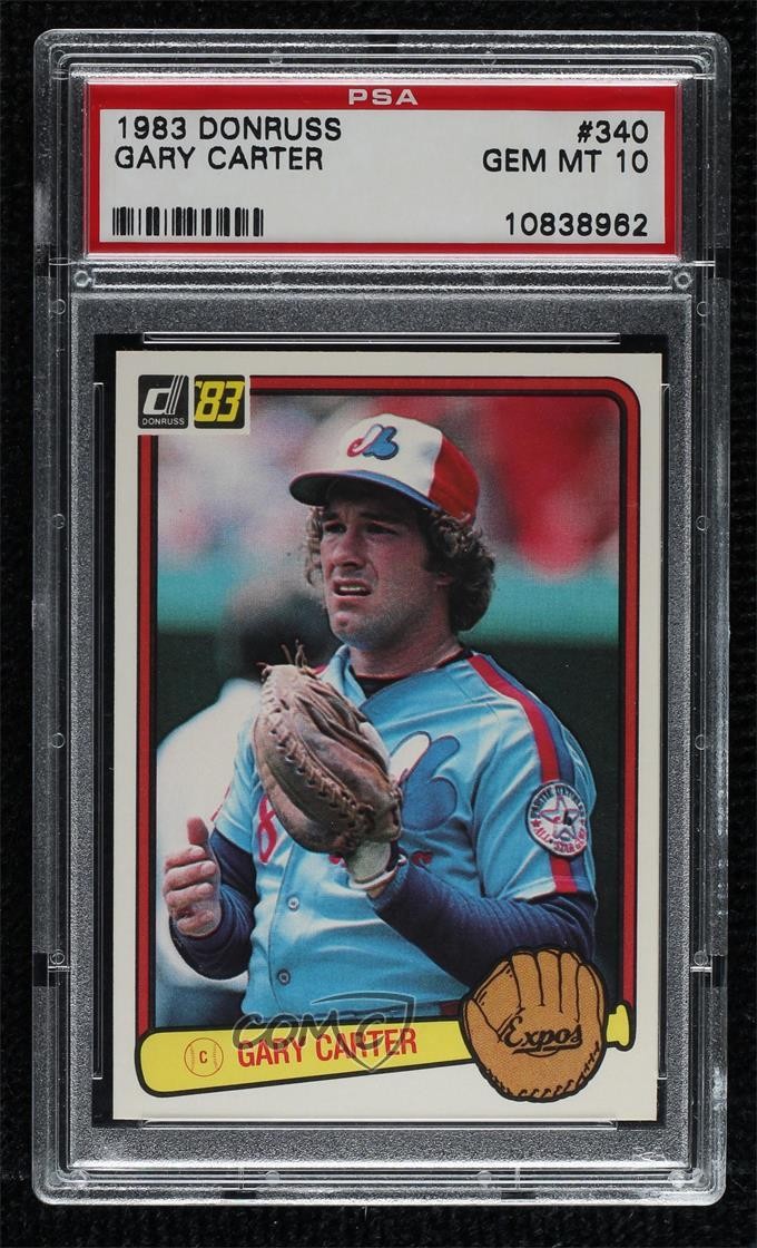 1983 Donruss Gary Carter #340 PSA 10 GEM MT HOF 0vl1