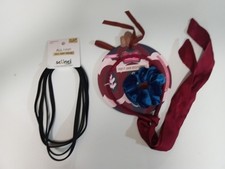 Sc nci Black Head Wraps and Vintage Cosmetic Company scrunchie bow headband