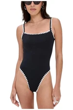 L*Space Women's Nadia One Piece Classic Black/Cream