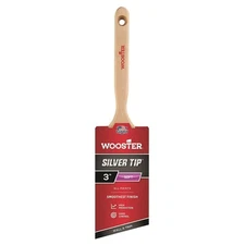 Wooster Silver Tip 3 Inch Paint Brush Soft Polyester Chisel Trim Hardwood Handle