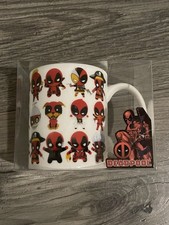 Marvel Deadpool Chibi Characters 11oz Ceramic Mug – All Over Print – New