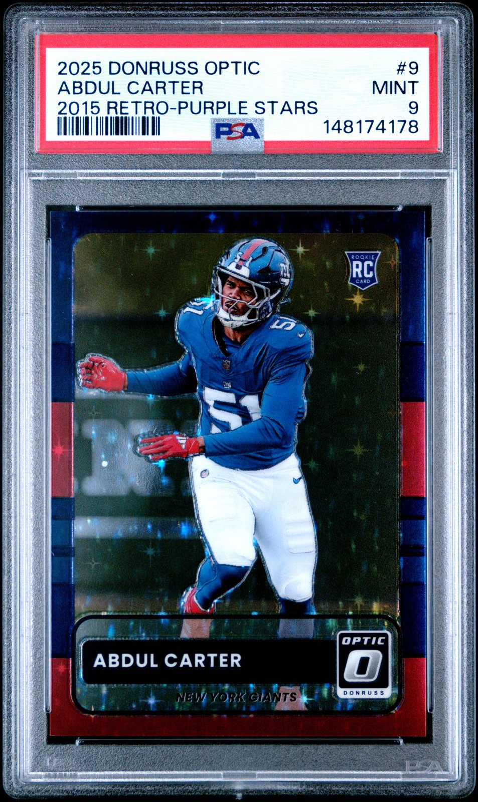 Abdul Carter Panini Donruss Optic 2015 Retro #9 Purple Stars