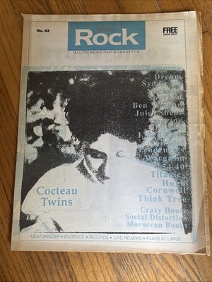 Boston Rock Magazine 93 1988 Cocteau Twins Sonic Youth GG Allin Siouxsie Ramones