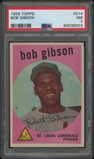 1959 Topps Bob Gibson #514 PSA 7