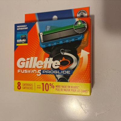 GILLETTE Fusion 5 PROGLIDE  RAZOR BLADES 8 Cartridges New In Box, Free Shipping