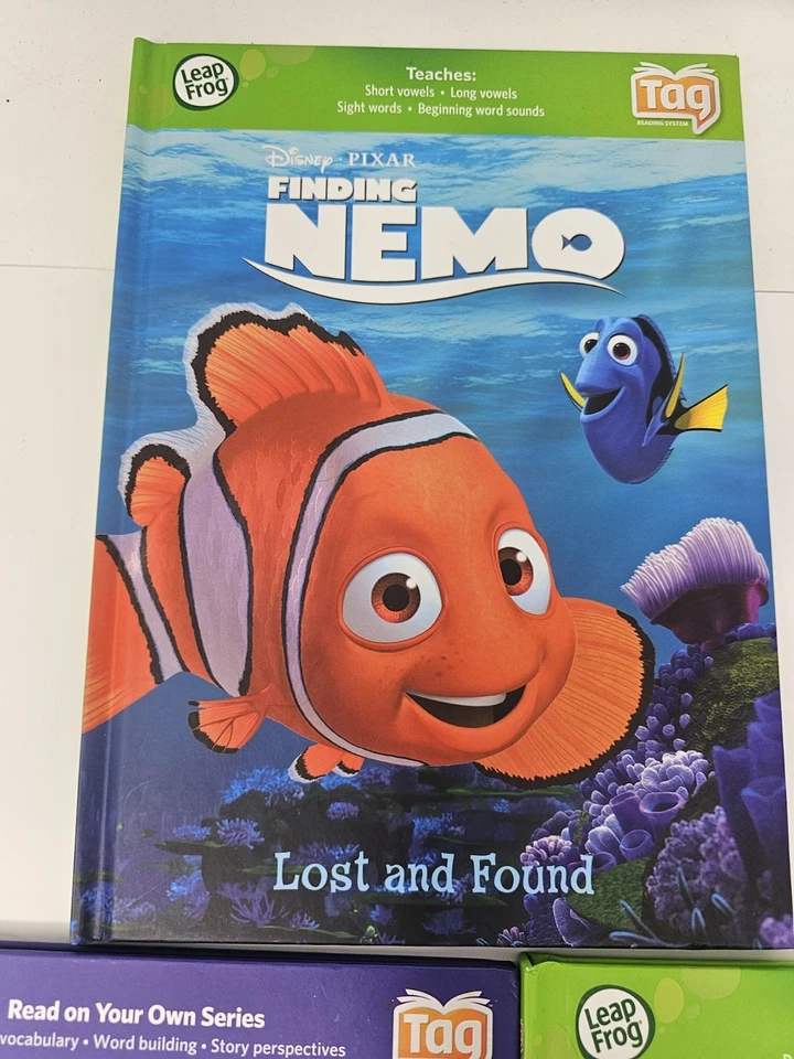 3 Leap Frog Tag LeapReader Books Disney Tangled Brave Finding Nemo - Image 4 of 4