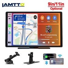 Lamtto 9" 11" Wireless CarPlay Android Auto Car Stereo GPS Portable Audio Player