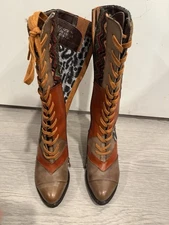 Spring Step L'Artiste Brown Leather Malag-Grym Malag Boots Womens Size 36