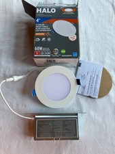 Halo HLBSL406FS5 4 5-CLR Slim Canless LED Downlight, 5000K, Wet Rated, Dimmable