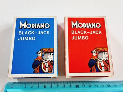 MODIANO BLACK-JACK JUMBO SEALED ORIGINAL PLAYING CARDS SPIELKARTEN NEU