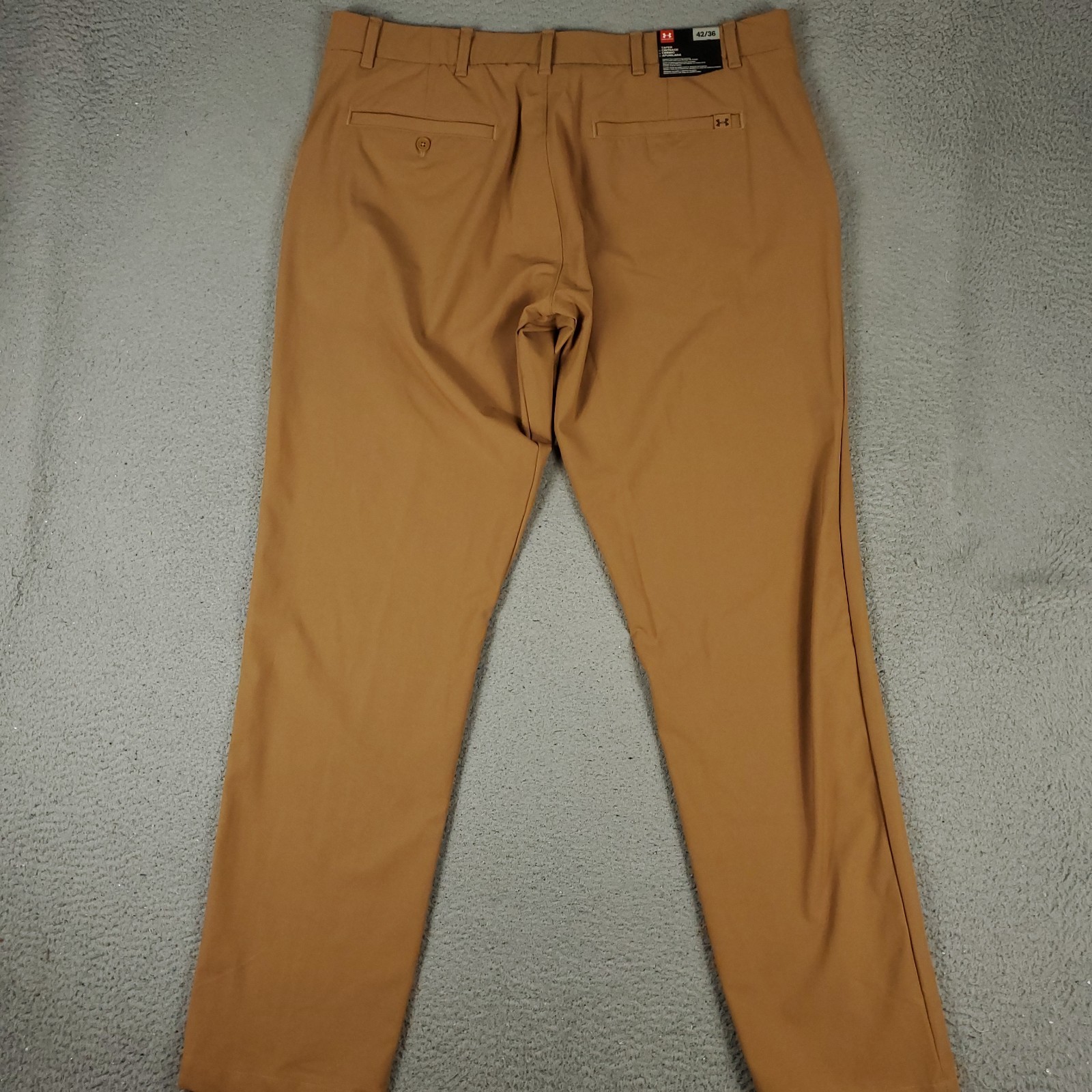 Under Armour Pants Mens 42x36 Brown Tan Stretch Golf Chino Stretch Taper thumbnail 7
