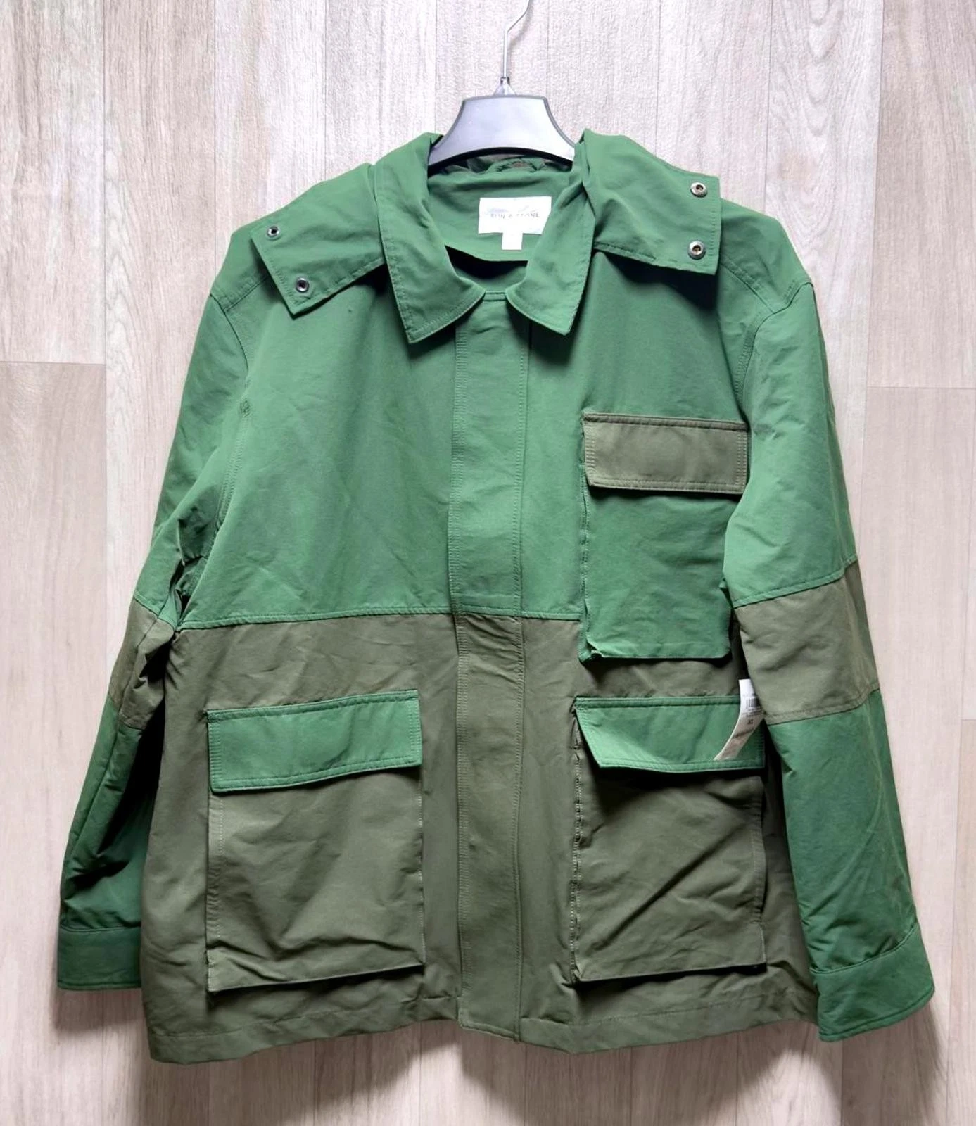 Sun + Stone Hiking Green Don Trekking Utility Pockets Jacket Men