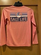 Salt Life Girl  s Salty State Of Mind Long Sleeve SLX Drifit Shirt NWT Size S