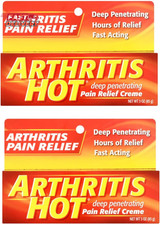 Arthritis Hot Pain Relief Creme 3 Oz Pack of 2