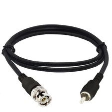 BNC Female to Rcas Q9 Male Video Cable 1.5m Coaxial Wire CCTV Monitor Connection