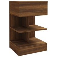 Nachttisch Braun Eichen-Optik 40X35X65 Cm Holzwerkstoff