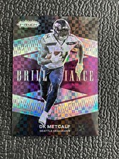 🔥DK METCALF 2021 PRIZM BRILLIANCE PURPLE POWER XFRACTOR #'D /49!🔥STEELERS!