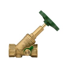 Schlösser Messing-Schrägsitzventil Absperrventil, mit Entleerung, DN15-50, DVGW