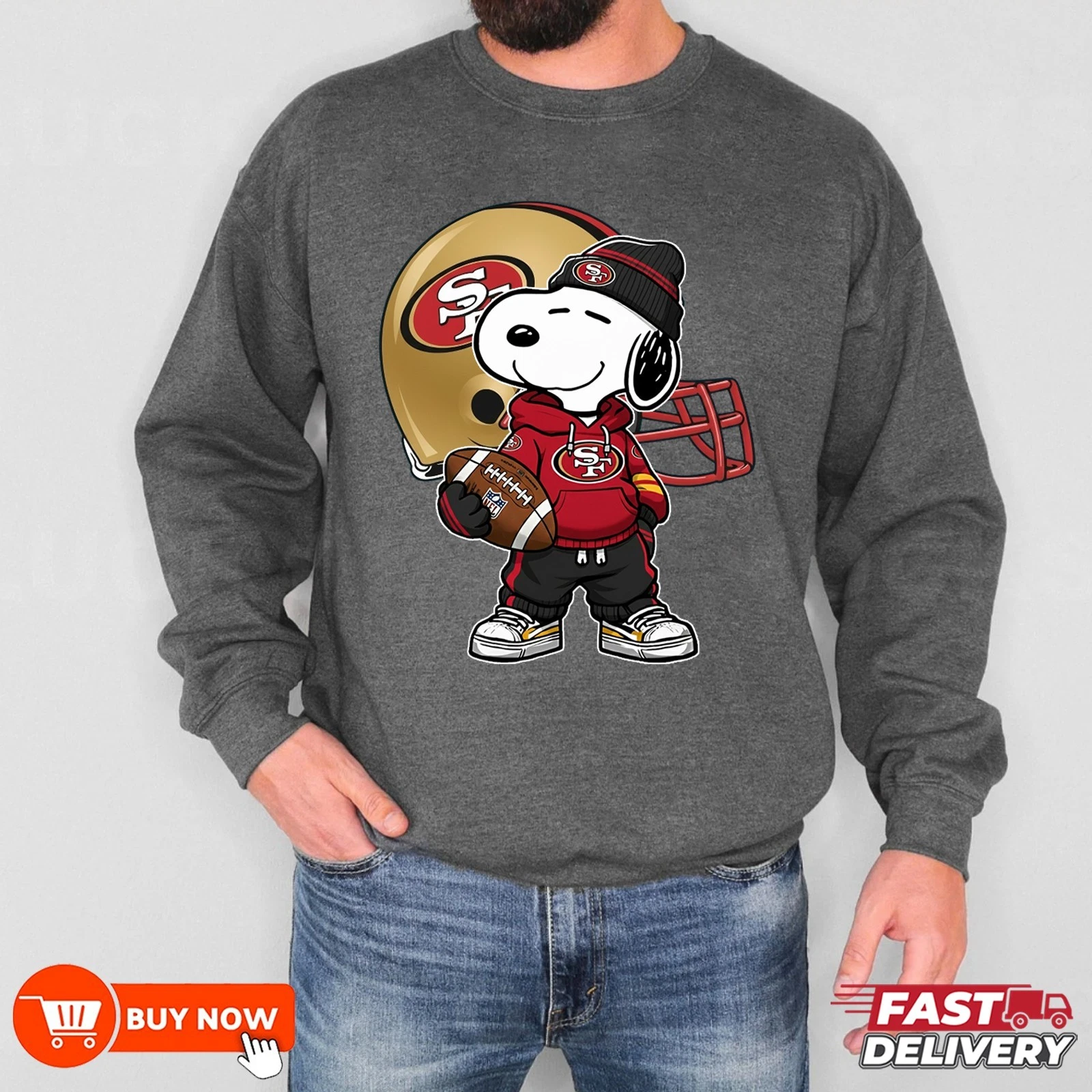 San Francisco 49ers Football Sweatshirt