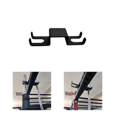 No Drill Barbell Holder Hanger for 50mm or 75mm Square Tube Wall Mount