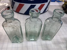 Beautiful Old Deep Aqua Eno's Fruit Salt --Antique Food Bottle!