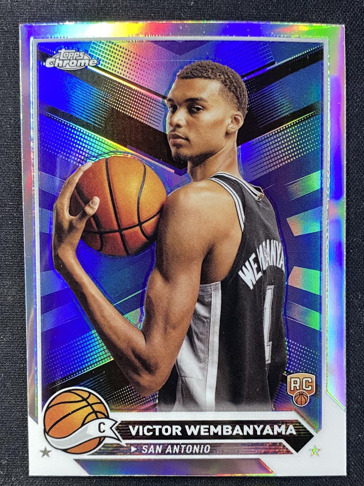 2023-24 Topps Chrome Victor Wembanyama #1 RC Rookie Refractor