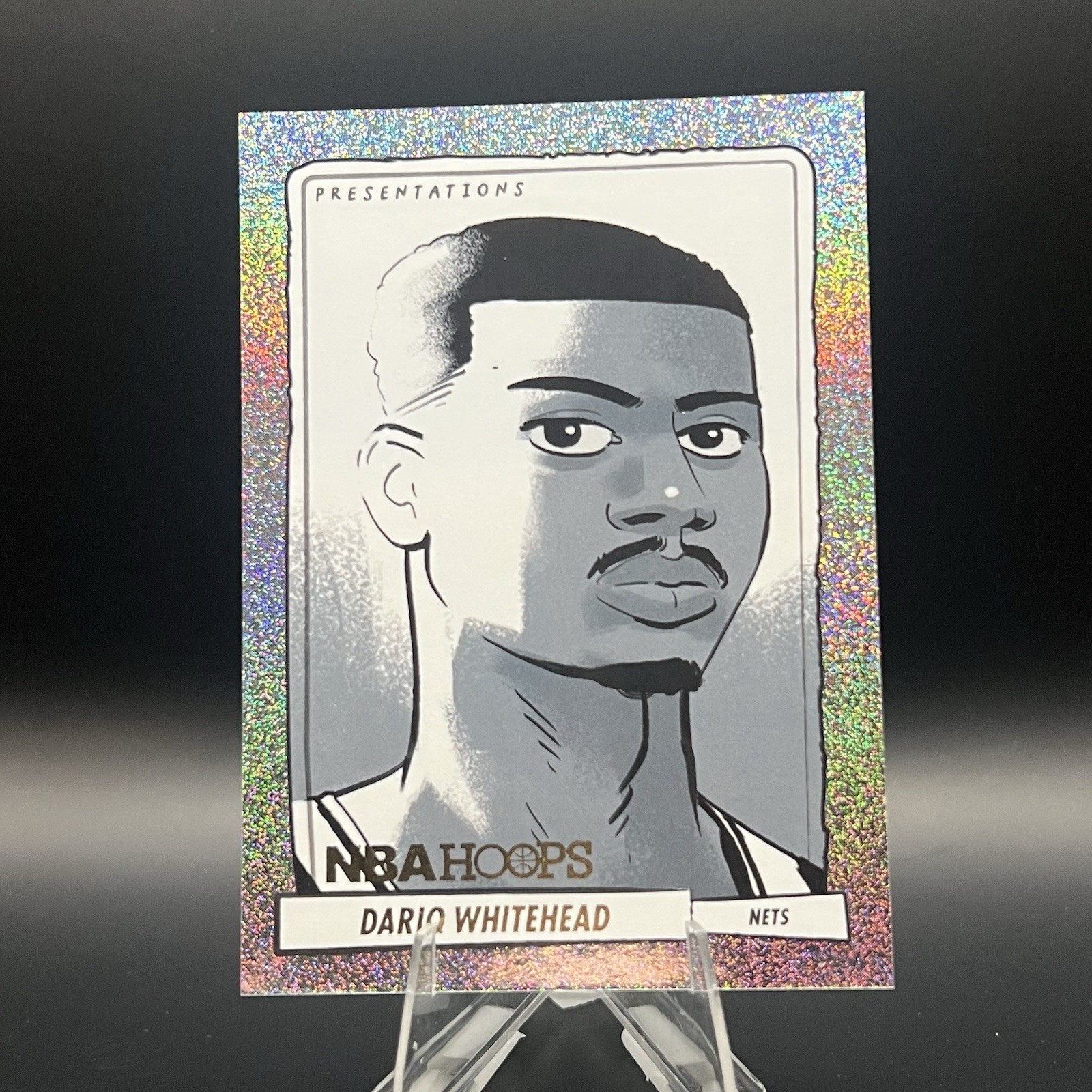 Dariq Whitehead Panini 2023-24 NBA Hoops Presentations #12 Rookie Brooklyn Nets