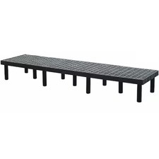 Structural Plastics D9624 Dunnage Rack, 1400 Lb., Hdpe, 96 W X 24 D