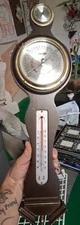 Vintage Airguide Banjo Style Weather Station Barometer Thermometer