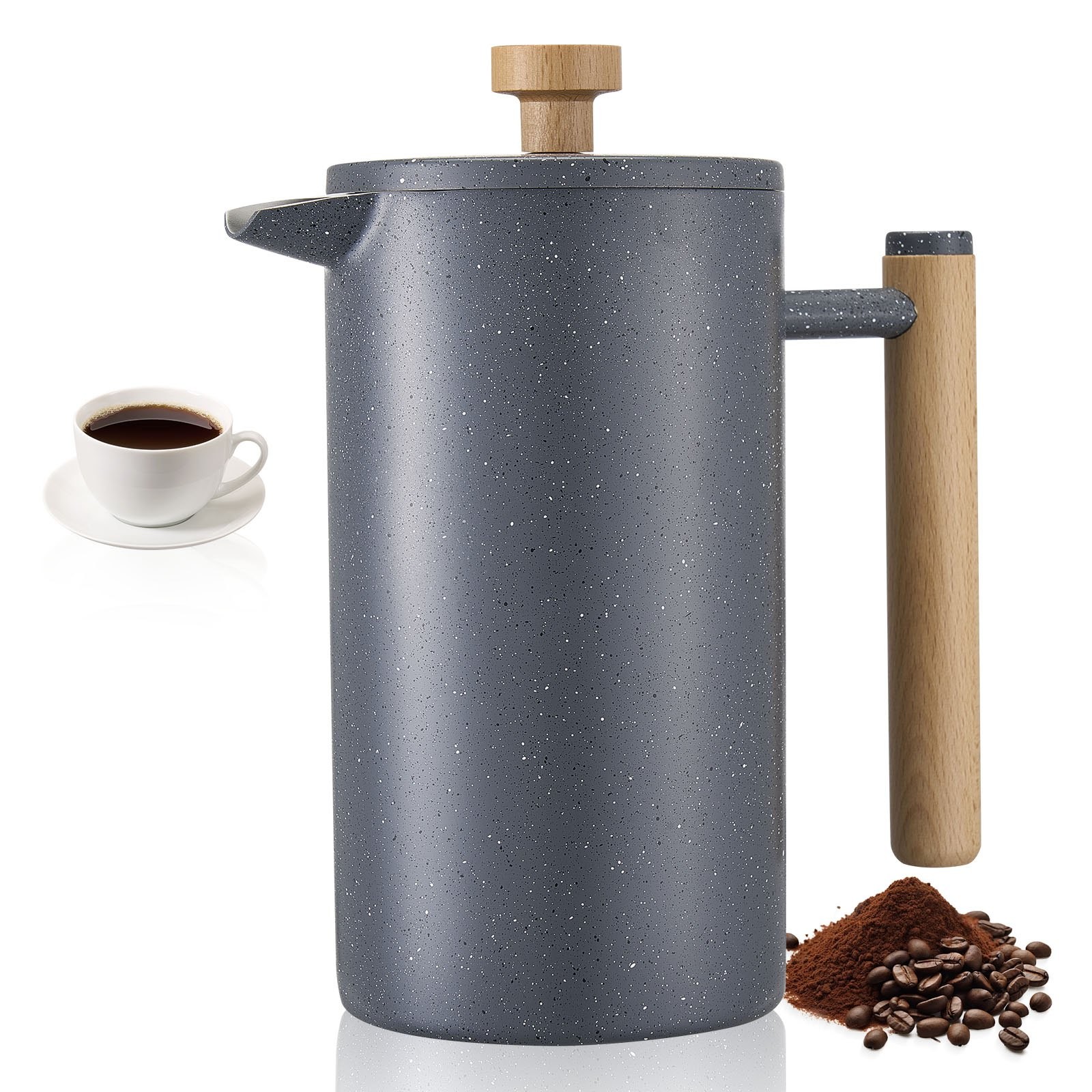 Coffee Maker,34 Ounce 1 Liter Stainless Steel Coffee Press T