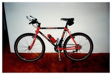 1990s TREK 8700 Composite Mountain Bike Bicycle Red Black Vintage Photo