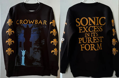 Crowbar band long sleeved with black prints on the sleeves for everyone DD001