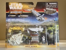 Star Wars The Force Awakens Micro Machines Space Pursuit Gold Series NEW MIP