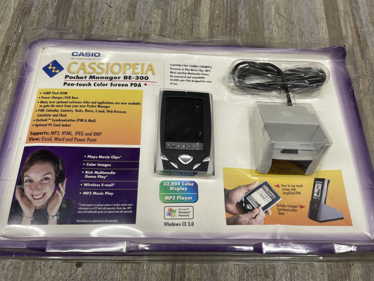その他 CASSIOPEIA E-610 Windows Powered Vintage Casio Cassiopeia PA-2400W RARE Pda Pocket Computer