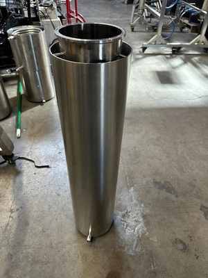 #ad #ad Used 6quot; x 36quot; Sleeved Dry Ice Sanitary Stainless Steel Tri Clamp 1 4 FNPT Drain $119.00