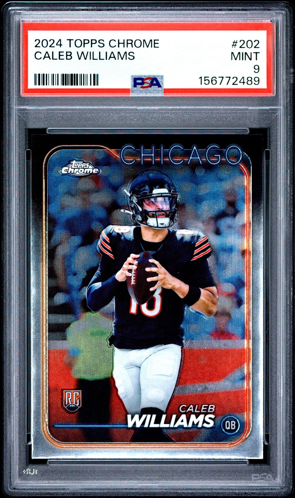 2024 TOPPS CHROME #202 CALEB WILLIAMS ROOKIE RC PSA 9