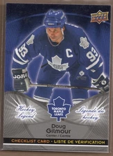 2009-10 Upper Deck McDonald's Checklists #CL6 Doug Gilmour - HKY