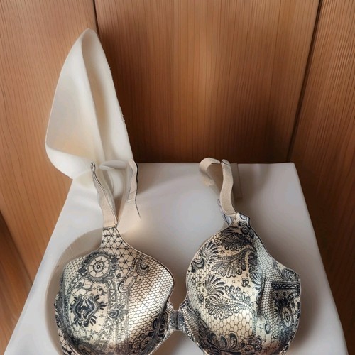 BH Soma Nadia beige und schwarz Größe 38 D Paisley geblümt