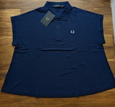 Womens Fred Perry A-line Pique Polo Shirt Size UK 16