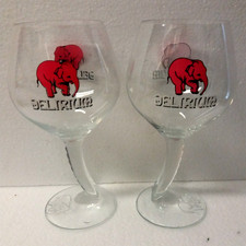 Lot 2 verres à bière 33/50 cl  , DELIRIUM , ref OD816