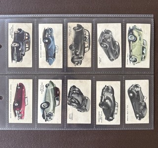 24 TRADE CARDS KELLOGG'S MOTOR CARS