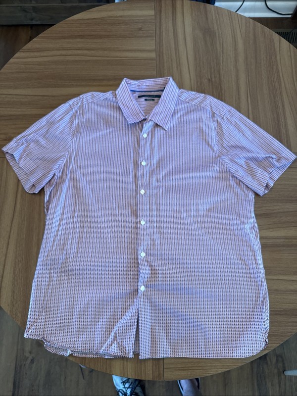 perry ellis mens shirt xxl stretch dress Button